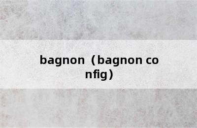 bagnon（bagnon config）